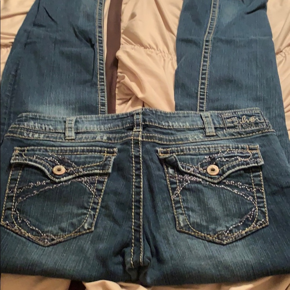 Silver Bootcut Jeans!